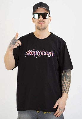 T-shirt Stoprocent Buttons czarny
