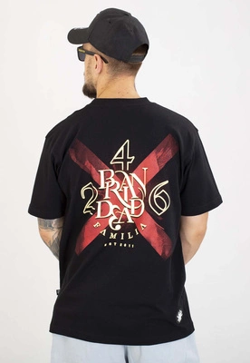 T-shirt Brain Dead Familia Cross 246 czarny