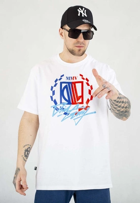 T-shirt Diil Laur Gang biało błękitny