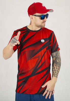 T-shirt Sportowy Pit Bull Mesh Performance Pro plus Dot Camo II czerwony