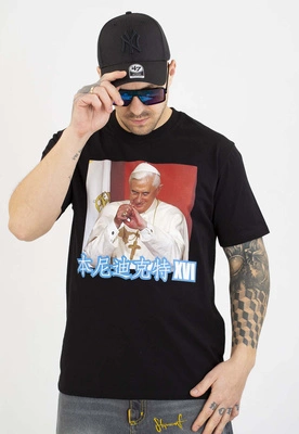 T-shirt Stoprocent Wini X Pope czarny