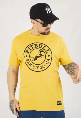 T-shirt Pit Bull Sun Diego CA 170 pale yellow