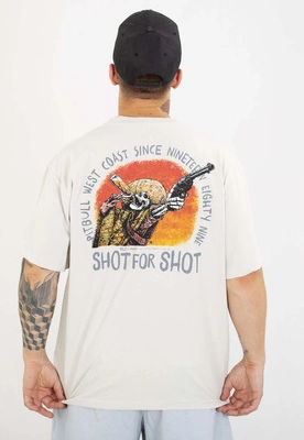 T-shirt Pit Bull Loose Fit Shot For Shot 210 white blue