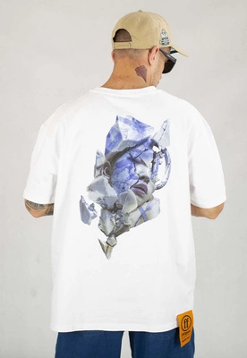 T-shirt Forgotten Faces Broken Marble biały