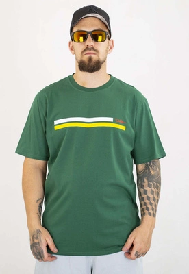 T-shirt Diil Line zielono biały