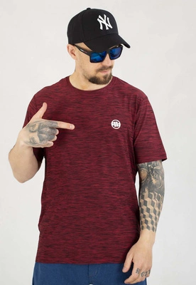T-shirt Pit Bull Casual Sport Small Logo burgundy melange