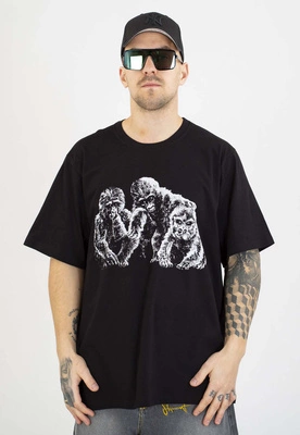 T-shirt Stoprocent Baby Gorilla czarny
