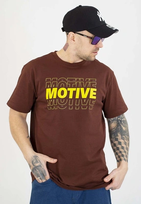 T-shirt Motive Vision czekoladowy