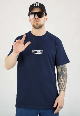 T-shirt Diil Kastet granatowy