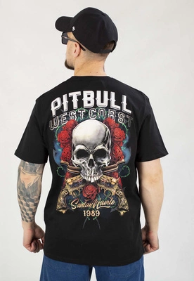 T-shirt Pit Bull Santa Muerte 190 black
