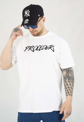 T-shirt Chada Proceder Tag biały