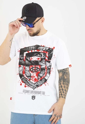T-shirt Street Autonomy Fuck  biały