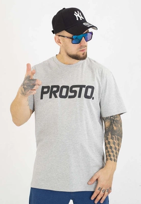 T-shirt Prosto Oversize Big Log szary