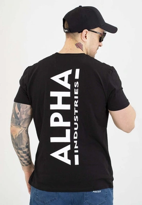 T-shirt Alpha Industries Back Print 128507 czarny