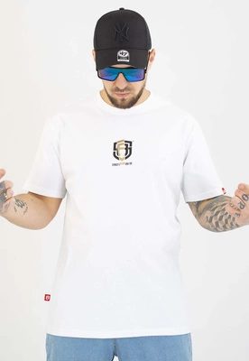 T-shirt Street Autonomy Roach biało złoty