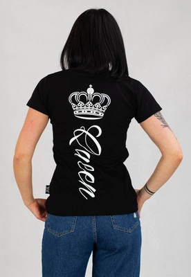 T-shirt Red Eyes Queen czarno biała