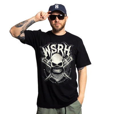 T-shirt WSRH Skull czarny
