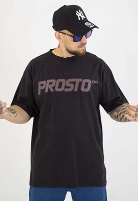 T-shirt Prosto Big Log czarny sprany