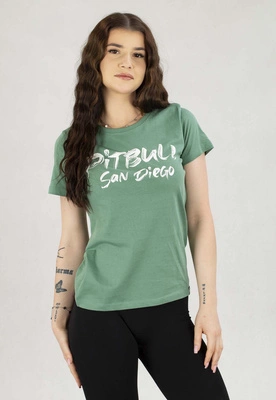T-Shirt Pit Bull Slim Fit Brush miętowy
