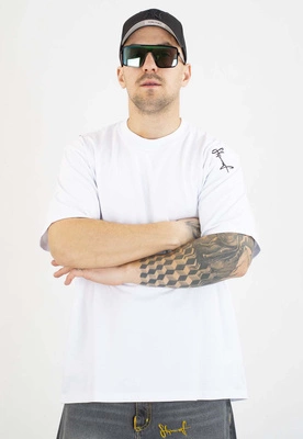 T-shirt Stoprocent Haftbark biały