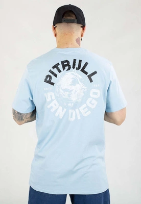 T-shirt Pit Bull Dog SD 170 light blue