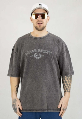 T-shirt Moro Sport Since czarny sprany