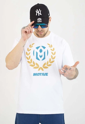 T-shirt Motive Laur Big biały