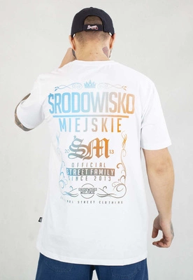 T-shirt Środowisko Miejskie Theme 2.0 biało niebieska