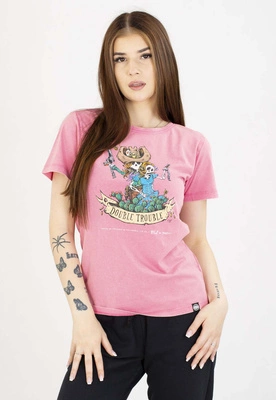 T-Shirt Pit Bull Doubletrouble 190 washed pink