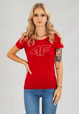 T-Shirt 4F TSD353 czerwony
