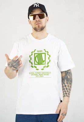 T-shirt Diil Laur biało zielony