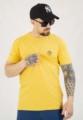 T-shirt Pit Bull Slim San Diego CA Small Logo 140 pale yellow