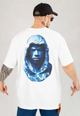 T-shirt Forgotten Faces Tagged Blue Marble biały