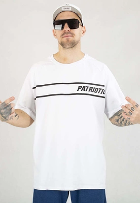 T-shirt Patriotic New Collage Line biały