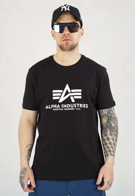 T-shirt Alpha Industries Basic T 2Pack 106524 czarny ciemny zielony