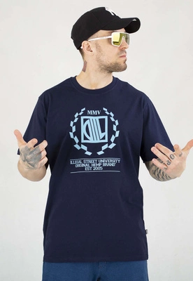 T-shirt Diil Laur granatowy