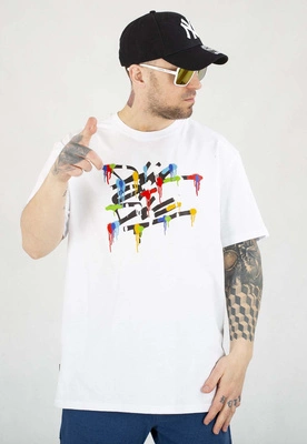 T-shirt Diil Die Splash biały