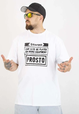 T-shirt Prosto Oversize Stereo Off biały