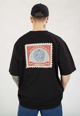 T-shirt Mass Stamp czarny