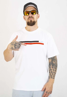 T-shirt Diil Line biało czerwony