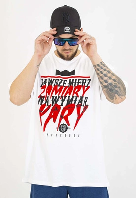 T-shirt Chada Proceder Wymiar Kary biały