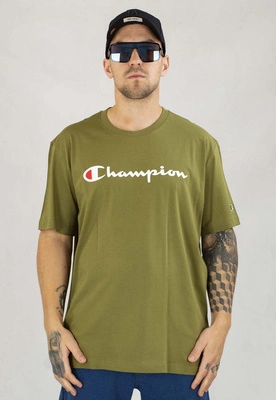 T-shirt Champion 220256 oliwkowy