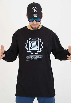 Longsleeve Diil Laur czarno niebieski