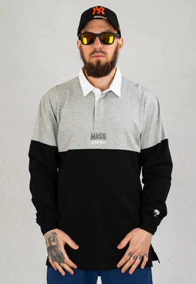 Longsleeve Mass Polo Club czarno szary