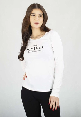Longsleeve Pit Bull USA Cal biały