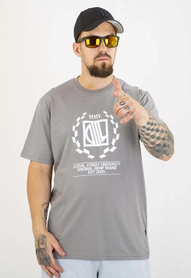T-shirt Diil Laur szaro biały