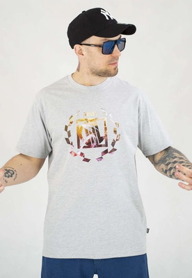 T-shirt Diil Laur High szaro czerwony