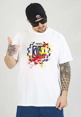 T-shirt Diil Splash biało czarny