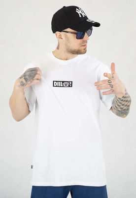 T-shirt Diil Kastet biały
