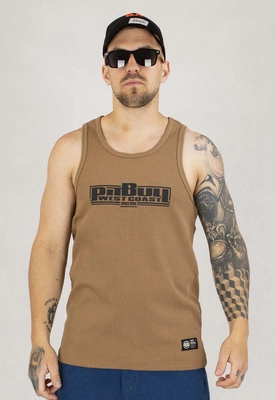 Tank Pit Bull Rib Classic Boxing brązowy